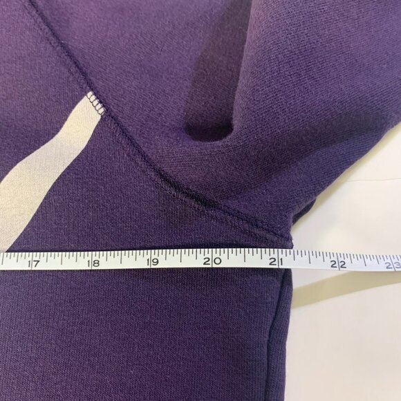 Nike Purple Pullover Hoodie Sweatshirt Spell Out Big Swoosh - Picture 5 of 8